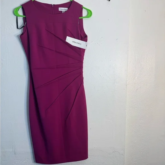 Calvin Klein | Dresses | Calvin Klein Purple Dress Size 2p | Poshmark